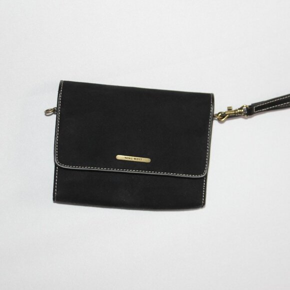 Nine West Black Suede Wristlet - Picture 13 of 15